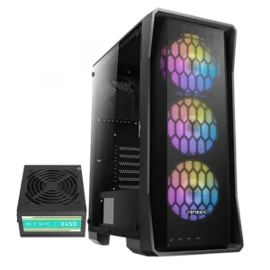 Antec NX360 Mid-Tower ATX Gaming Case 4 Fan with PSU Antec atom V450