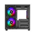 كيسة ألعاب Xigmatek AQUA M Nano II RGB مزود ب3 مراوح  Micro Tower باللون الأسود - EN47145