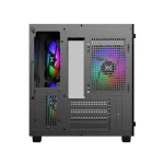 كيسة ألعاب Xigmatek AQUA M Nano II RGB مزود ب3 مراوح  Micro Tower باللون الأسود - EN47145