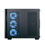 كيسة ألعاب ايروكول  P500C-G-BK-v1 متوسطة الحجم مزودة بزجاج مقسّى و4 مراوح ARGB لون أسود