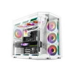 Xander Crystal 7 ARGB Fan Mid Tower White Gaming Case + PSU 850W 80 Plus Bronze
