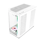 Xander Crystal 7 ARGB Fan Mid Tower White Gaming Case + PSU 850W 80 Plus Bronze