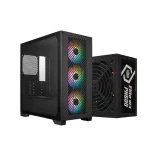 كيسة العاب كولر ماستر اليت  301 Micro-ATX مع وحدة إمداد الطاقة ELITE NEX PN600 بقوة 600 واط