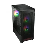 كيسة ألعاب Cougar Airface RGB STC 600W متوسطة الحجم مزودة بثلاث مراوح ARGB ووحدة إمداد طاقة 600 واط