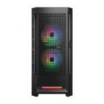 كيسة ألعاب Cougar Airface RGB STC 600W متوسطة الحجم مزودة بثلاث مراوح ARGB ووحدة إمداد طاقة 600 واط