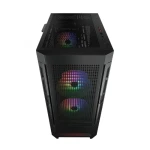 كيسة ألعاب Cougar Airface RGB STC 600W متوسطة الحجم مزودة بثلاث مراوح ARGB ووحدة إمداد طاقة 600 واط