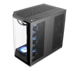 كيسة ألعاب Xander Crystal مزود 7 ARGB مراوح برج متوسط باللون الاسود + طاقة 850 واط 80 بلس برونز