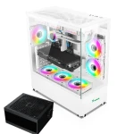 Xander Jupiter 6 ARGB Fan Mid Tower White Gaming Case + Power 850W PSU