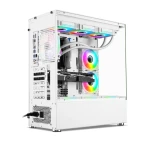 Xander Jupiter 6 ARGB Fan Mid Tower White Gaming Case + Power 850W PSU