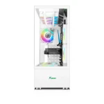 Xander Jupiter 6 ARGB Fan Mid Tower White Gaming Case + Power 850W PSU