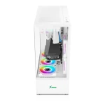 Xander Jupiter 6 ARGB Fan Mid Tower White Gaming Case + Power 850W PSU