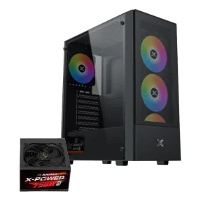 XIGMATEK Hero II Air FRGB Mid Tower Gaming Case + X-Power II Z750 750 Watt 80+