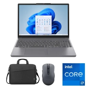 Lenovo Ideapad Slim 3 15IRH10 Laptop Intel Ci7 13620H 16GB RAM 512GB SSD Intel UHD Graphics 15.3 Inch WUXGA, Win11, Luna Grey+ Bag, Mouse - 83K100F1ED
