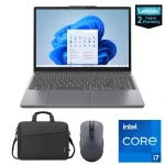 لاب توب لينوفو ايديا باد سليم 3 15IRH10، انتل Ci7 13620H، رام 16 جيجا، 512 جيجا SSD, رسومات انتل UHD، شاشة 15.3 بوصة WUXGA, رمادي Win11 +حقيبة و ماوس