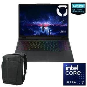 Lenovo Legion 5 15IAX10 Gaming Laptop, Intel Core Ultra 7 255HX, 32GB RAM, 1TB SSD, RTX 5060 8GB, 15.1" WQXGA, 165Hz, Win11 Black, 2 Years, 83F00045ED