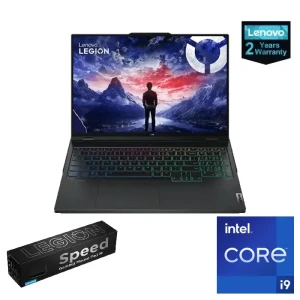 Lenovo Legion Pro 7 16IRX9H Gaming Laptop, Intel Ci9-14900HX, 32GB RAM, 1TB SSD, RTX 4080 12GB, 16-inch WQXGA 240Hz, Win11, Black + Pad - 83DE0094ED