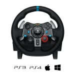 لوجيتك عجلة قيادة سباق G29 Driving Force لجهاز بلاي ستيشن PS5 / PS4 والكمبيوتر باللون الأسود - 941-000113