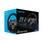 لوجيتك عجلة قيادة سباق G29 Driving Force لجهاز بلاي ستيشن PS5 / PS4 والكمبيوتر باللون الأسود - 941-000113