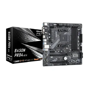 اللوحة الأم ASRock B450M PRO4 R2.0-AMD-MICRO ATX