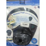 Mouse Pad With Gel Wrist Support W-02 – Black