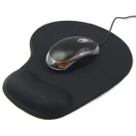 Mouse Pad With Gel Wrist Support W-02 – Black