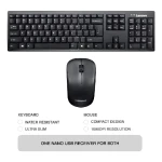 Lenovo 100 USB-A Wireless Combo Keyboard and Mouse Arabic – Black - GX30S99500