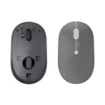Lenovo Go Multi-Device Wireless Mouse, 2.4GHz Nano USB-C Receiver, Bluetooth, Storm Grey - GY51C21211