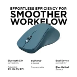 Lenovo Yoga Pro Bluetooth Mouse, Silent Rechargeable USB-C - GY51P14335 – Blue
