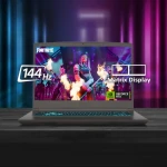 MSI Thin 15 B13UCX Gaming Laptop Intel Core i5-13420H, 8GB RAM, 512GB SSD, NVidia RTX 2050 4GB, 15.6-inch FHD 144Hz, FREE DOS, Gray - 9S7-16R831-2891