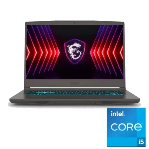 MSI Thin 15 B13UCX Gaming Laptop Intel Core i5-13420H, 8GB RAM, 512GB SSD, NVidia RTX 2050 4GB, 15.6-inch FHD 144Hz, FREE DOS, Gray - 9S7-16R831-2891