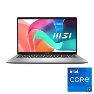 MSI Modern 14 F13MG 041XEG Laptop, Intel Ci7-1355U, 8GB RAM, 512GB SSD, Intel Iris Xe Graphics, 14Inch, FHD, 60Hz, DOS, Urban Silver - 9S7-14S122-041