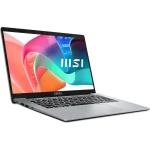 MSI Modern 14 F13MG 041XEG Laptop, Intel Ci7-1355U, 8GB RAM, 512GB SSD, Intel Iris Xe Graphics, 14Inch, FHD, 60Hz, DOS, Urban Silver - 9S7-14S122-041