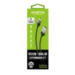 Oraimo OCD-C72 SolidLine 1Meter 3A Type-C Fast Data Cable - Black