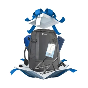 Bagbell Laptop Backpack + Logitech H111 Headset + Flash SanDisk 64GB + Lenovo M171 Wireless Mouse + Laptop Holder +  Power Bank  Bundle