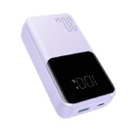 Joyroom Mini Wired Power Bank, 10000mAh, 30Watt, 4 Port, Type-C – Lightning Cables, Purple - JR-PBC06