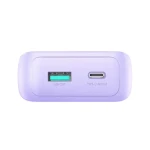 Joyroom Mini Wired Power Bank, 10000mAh, 30Watt, 4 Port, Type-C – Lightning Cables, Purple - JR-PBC06