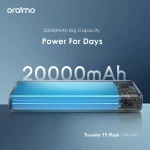 Oraimo OPB-1200 Traveler 15 Flash 20000mAh 15W Power Bank - Black