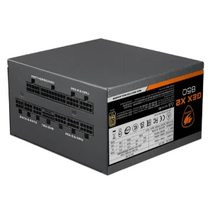 Cougar GEX X2 850W Fully Modular Power Supply Unit, 80PLUS Gold Certified PCIe 5.0