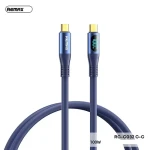 REMAX RC-C032 Elastic Data Cable with Digital Display 100W Type-C to Type-C - 14 Day Warranty