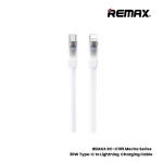 Remax RC-C109 Mecha 30W Fast Charging, Data Cable Type-C to Lightning for iPhone White - 14 Day warranty