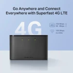 راوتر MERCUSYS MT110 المحمول بتقنية واي فاي 4جي LTE بسرعة 150 ميجابت في الثانية، وبطارية 2200 مللي أمبير تدوم 10 ساعات