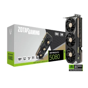ZOTAC Gaming GeForce RTX 5080 SOLID CORE 16GB GDDR7 Graphics Card Black