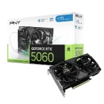 بطاقة رسومات PNY GeForce RTX™ 5060 سعة 8 جيجا GDDR7 مروحتين DLSS 4