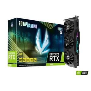 بطاقة رسومات ZOTAC GAMING GeForce RTX 3080 Trinity OC LHR حجم 10 جيجابايت  GDDR6X