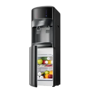 Koldair Classic A Hot and Cold Water Dispenser with Refrigerator, 2 Taps - Black