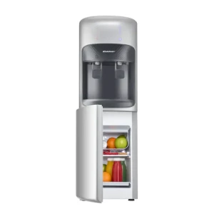 Koldair Classic A Hot and Cold Water Dispenser with Refrigerator, 2 Taps - Silver