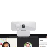 Lenovo 300 FHD Webcam, 1080p, Stereo Microphone, Privacy Cover, Cloud Grey, GXC1B34793 (Commercial-packaging)
