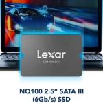 ليكسر ٢٥٦ جيجابايت – قرص صلب ثابت (SSD) بحجم ٢.٥ بوصة، نوع ساتا ٣ (سرعة نقل تصل إلى ٦ جيجابت في الثانية) – موديل NS100.