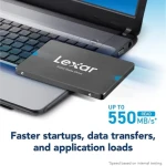 ليكسر ٢٥٦ جيجابايت – قرص صلب ثابت (SSD) بحجم ٢.٥ بوصة، نوع ساتا ٣ (سرعة نقل تصل إلى ٦ جيجابت في الثانية) – موديل NS100.