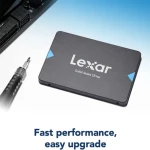 ليكسر ٢٥٦ جيجابايت – قرص صلب ثابت (SSD) بحجم ٢.٥ بوصة، نوع ساتا ٣ (سرعة نقل تصل إلى ٦ جيجابت في الثانية) – موديل NS100.